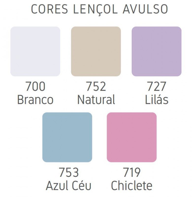 Cores Lençol Avulso